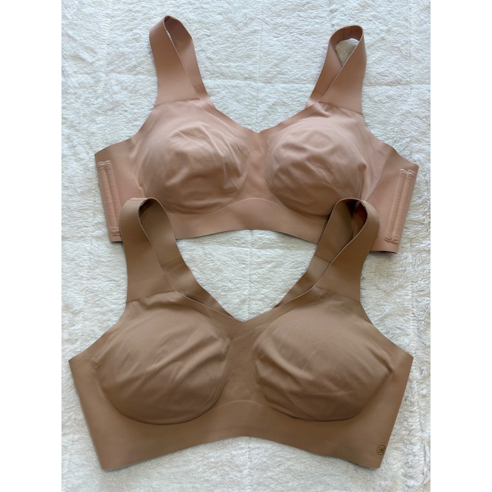 Honeylove Bra 2 Pack Wireless Seamless Nude Tan 2X